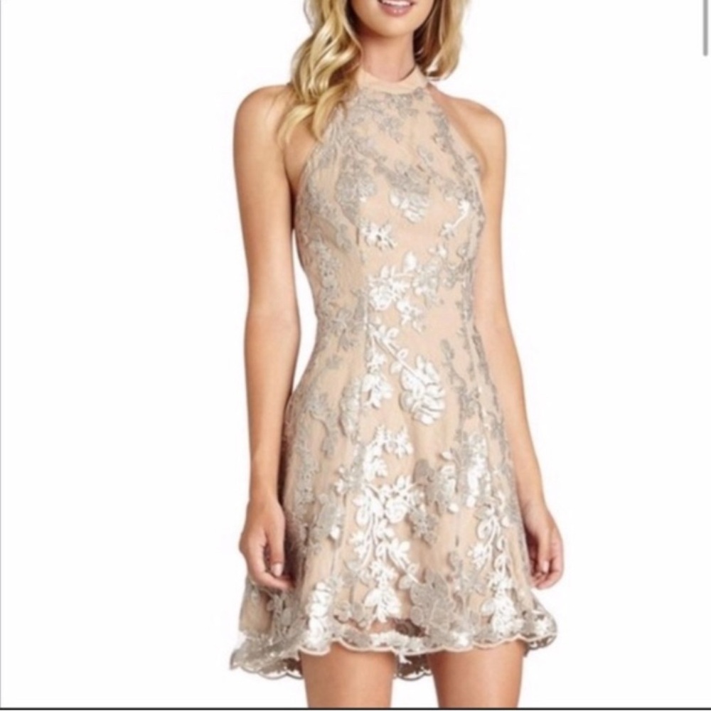 Dress The Population Sequin Mini Dress, Medium